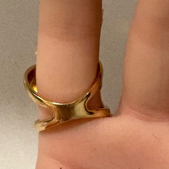 Vintage Style Gold-Tone Red Cabochon Scarf Slide / Scarf Ring / Scarf Clip /Gift - Picture 9 of 11